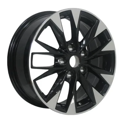 Manufacturer Best Quality Light Weight R16 R17 Black Alloy Rims 5 Holes Wheels Rims Racing Aluminum Car Wheel