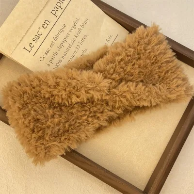Christmas Headband Plush Multi-purpose Hair Styling Tools Multiple Color Stylish Plush Hair Band Headband