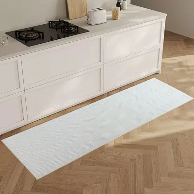 Grey Runner Rug Light Grey Machine Washable 100% Polyester Runners for Hallway/Kitchen/Living Room/Bedroom/Laundry