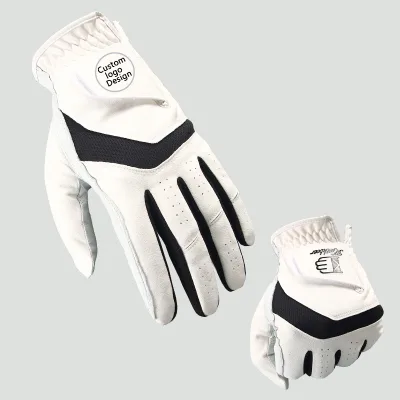 Wholesale Breathable and Comfortable Leather Golf Gloves Plain High Quality Golf Gloves