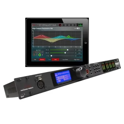 PA2 2 in 6 Out Speaker Processor Digital Audio Processor with Noise Cancelling WIFI and Multiple Sound Effects