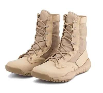 TSB802 Brown Coyote Black Suede Mesh Breathable Light Weight Mens' Ultra-Light Combat Boots Camping Tactical