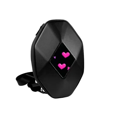 Outdoor Motorcycle Riding Led Screen Led Eye Screen Display Crossbody Backpack