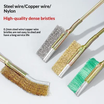 Industrial Kitchen Copper Wire Deburring Brush DIY Brass Cleaning for Rust Removal BBQ Grill Cleaning