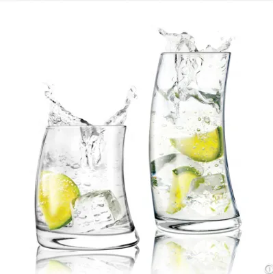 16oz Handmade Wholesale Long Frappe Glass Cup for Beverage
