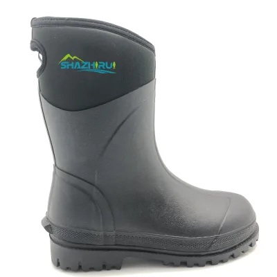 Waterproof Warm Rubber Boots with 7mm Neoprene Durable Outdoor Muck Hunting Boots for Men