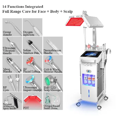 Wholesale Private Label Vertical Vacuum Blackhead Removal Face Cleaning Hydro Oxygen Skincare Devices
