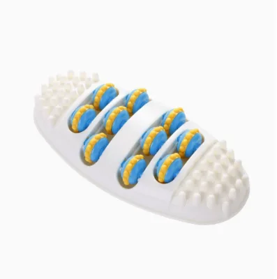 Foot Massage Roller Household Portable Four Row Acupoint Deep Tissue Massage Tool Oval Shaped Foot Massager