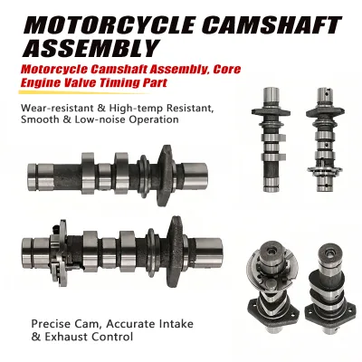 Steel Nitrogen-Treated Motorcycle Engine Camshaft for SH125 Replacement 6 Months Warranty Made in Chongqing