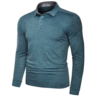 Wholesale Clothing Best Seller OEM logo Custom Colors Mens Long Sleeve Polo t Shirt