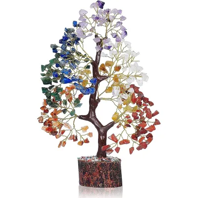 Honor of Crystal Wholesale Colorful Crystal Bonsai Tree Decorative Money Tree for Home Decoration