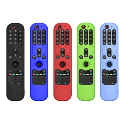 Colorful Silicone Case for LG AN-MR21GC MR21N/21GA Remote Control Protective Cover for LG OLED TV Magic Remote an MR21GA R-0007