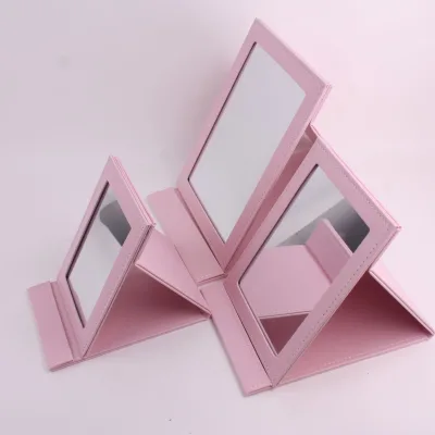 Wholesale Gift Mirror Portable Makeup Palette Spatula Cosmetic Rectangle Pocket Mirror