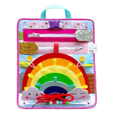 Montessori Children's Puzzle Toys, Infant and Toddler Hands-on Ability Training, Early Education Fabric Busy Board Toys
