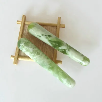 Wholesale Natural Crystal Yoni Massage Wand for Woman Xiuyan Green Jade Yoni Wands Vaginal Tightening Stick Crystal Yoni Wand