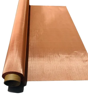 New Hospital Car Use Screen Coarse Dense Pure Copper Tube Mesh Fabric Woven Technique Anti-Static Mesh Fabric Woven Anti-Static
