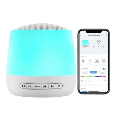 Tuya Smart Rechargeable Sleep Aid Device High Fidelity Sound Machine for Sleeping Dreamegg White Noise Machine Led