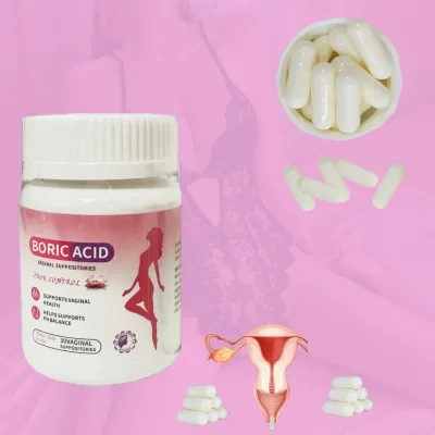 Girls' Private Area Boric Acid CapsulesRestore Feminine Health: Boric Acid Suppositories for Optimal pH Balance
