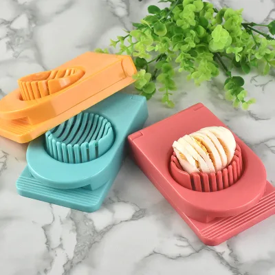Factory's In-stock Egg Slicer, Plastic Egg Cutter, Two-in-one Multi-flanged Egg Cutter, Fruit and Sausage Divider