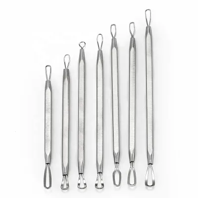 Stainless Steel Double Head Blackhead Pimple Comedone Extraction Remover Acne Needle Beauty Tools for Face and Nose
