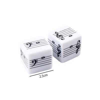Wholesale New Musical Instrument Teaching Aids Exquisite Musical Instrument Gifts Plastic Music Note Dice