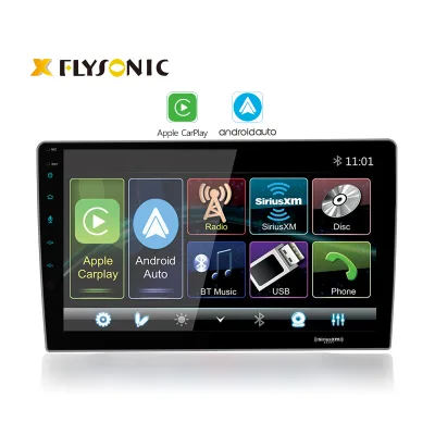 Double Din Universal Auto DVD Player USB MP3 MP5 Audio 10.6 Inch Radio Swiveling Stereo Touch Screen DSP Apple Carplay Car Play