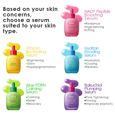 BUNEE Facial Calming Moisturizer Sensitive Skin Soothing Facial Serum Oil Redness Relief Face Cream Aloe PDRN Calm Repair Serum
