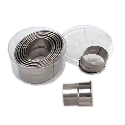 High Quality Stainless Steel Round Cookie Cutter Different Shapes for Household Use Factory Wholesale Metal Bread Cutter