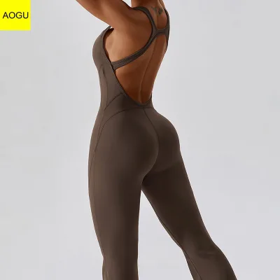 Custom Logo Quick Dry Comfortable Workout One Piece Yoga Shorts Bodysuits for Women Sports Jumpsuits