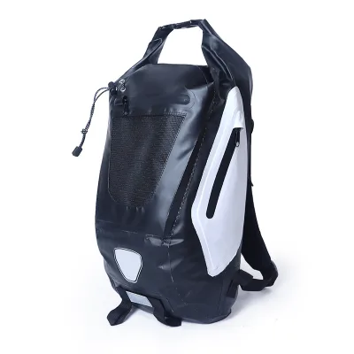 BearHike Waterproof Motorcycle Helmet Rear Seat Bag 30L Large Capacity 500D PVC Outdoor Backpack for Climbing Casual Use