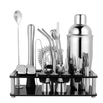 304 Stainless Steel Modern Minimalist Shaker Cocktail Set Bartending Kit Bar Tools