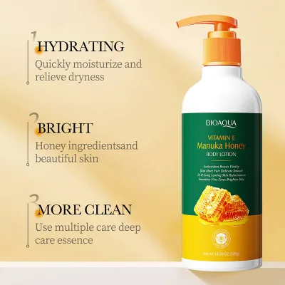 Customized Organic Honey Body Lotion Hydrating and Refreshing with Vitamin E Moisturizing Lotion