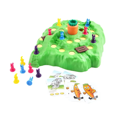 New Rabbit Cross Country Competition Children's Puzzle Game Parenting Intelligence Board Game Family Party Game for Kids