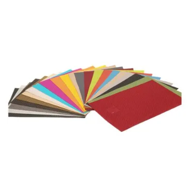 New solid color design rectangular environmentally friendly recyclable table placemat