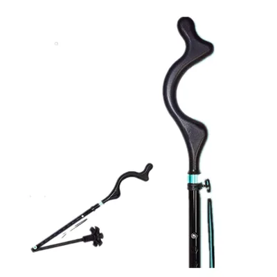2024 Campbell Collapsible 360 Traction Tip Hand Walking Stick Best Sale Adjustable Folding Iron Aluminum for Trekking
