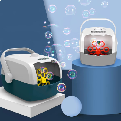 Electric Bubble Machine Toys Portable Handheld Bubble Machine Bubble Blowing Stage Party Decoration Accessories Kids Toys