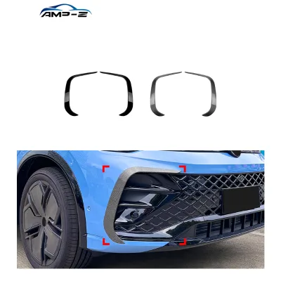 Carbon Fiber Black Tiguan Plastic Material Rear Front Bumper Vent Splitter Auto Body Kits for VW Tiguan MK3 R Line 2024+