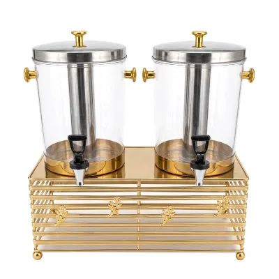 GOLDEN KEY 8L Stainless Steel Beverage Dispenser Commercial Drink Dispenser for Buffet Restaurant Hotel Juice Milk Coffee