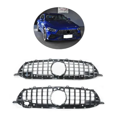 High Quality Black ABS Front Bumper Grille for Mer Ce Des Ben Z AMG GT 53 63 4 DOOR Coupe 2018-2022 Model