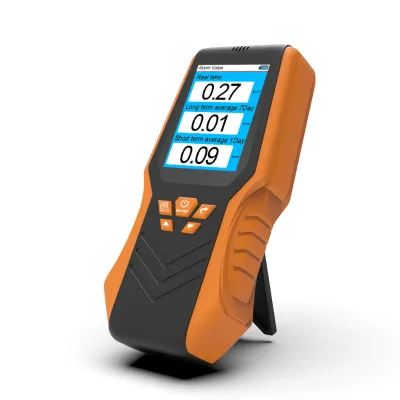 Dienmern DM68R Portable Handheld Rechargeable Radon Gas Monitor 3-in-1 Industrial Use with Sound Alarm and Historical Values