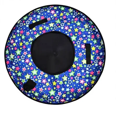 Versatile Inflatable Ski Sled Ring for Snow Tubing and Summer Pool Floating Bed Custom