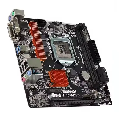 For H110M DDR4 USB2.0 M-ATX 32G Double Channel Support 6 7 8 9gen 1151 CPU Motherboard for ASROCK H110M DVS PC Games Mainboard