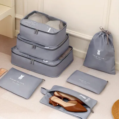 Seven-piece Multifunctional Business Clothing Organization Set Travel Clothing Shoes Dust Bag