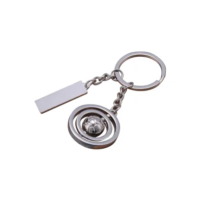 Factory Direct-sale Creative and Exquisite Fashionable Gifts. Rotating Ball Tag Keychain with logo Imprint.