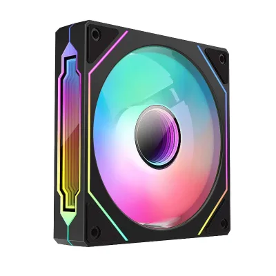 Black F034-1 JY Hot Selling Pc Case With Fans High Performance Low Noise Air Cooling Fans for Computer Fan