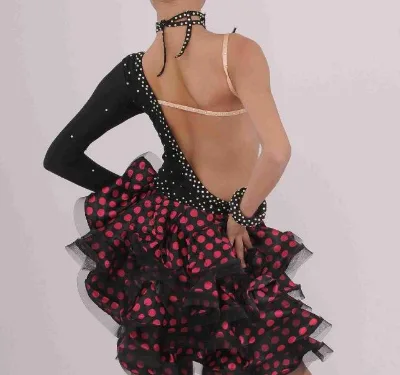 B000006New Sleeveless High Neck Girl's Latin Dance Dress