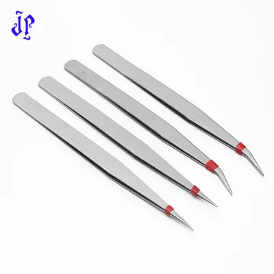 JP Tailor Handwork Tools Beading Stainless Steel Tweezers Embroidery Auxiliary Holding Needle Tweezers