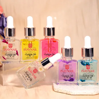 Professional Nail Art Cuticle Oil with Vitamin E Healthy Fruit Fragrance Strengthen Nails Dropper Bottle Revitalizing Nails Care