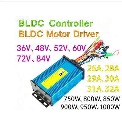 Intelligent Dual-Mode 12 Tube BLDC Controller 36V/48V/60V/72V 750W/800W/1000W