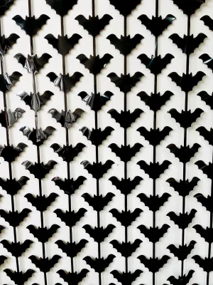 New Halloween Backdrop Skull Pumpkin Bat Foil Curtain Halloween Party Decoration Party Supplier